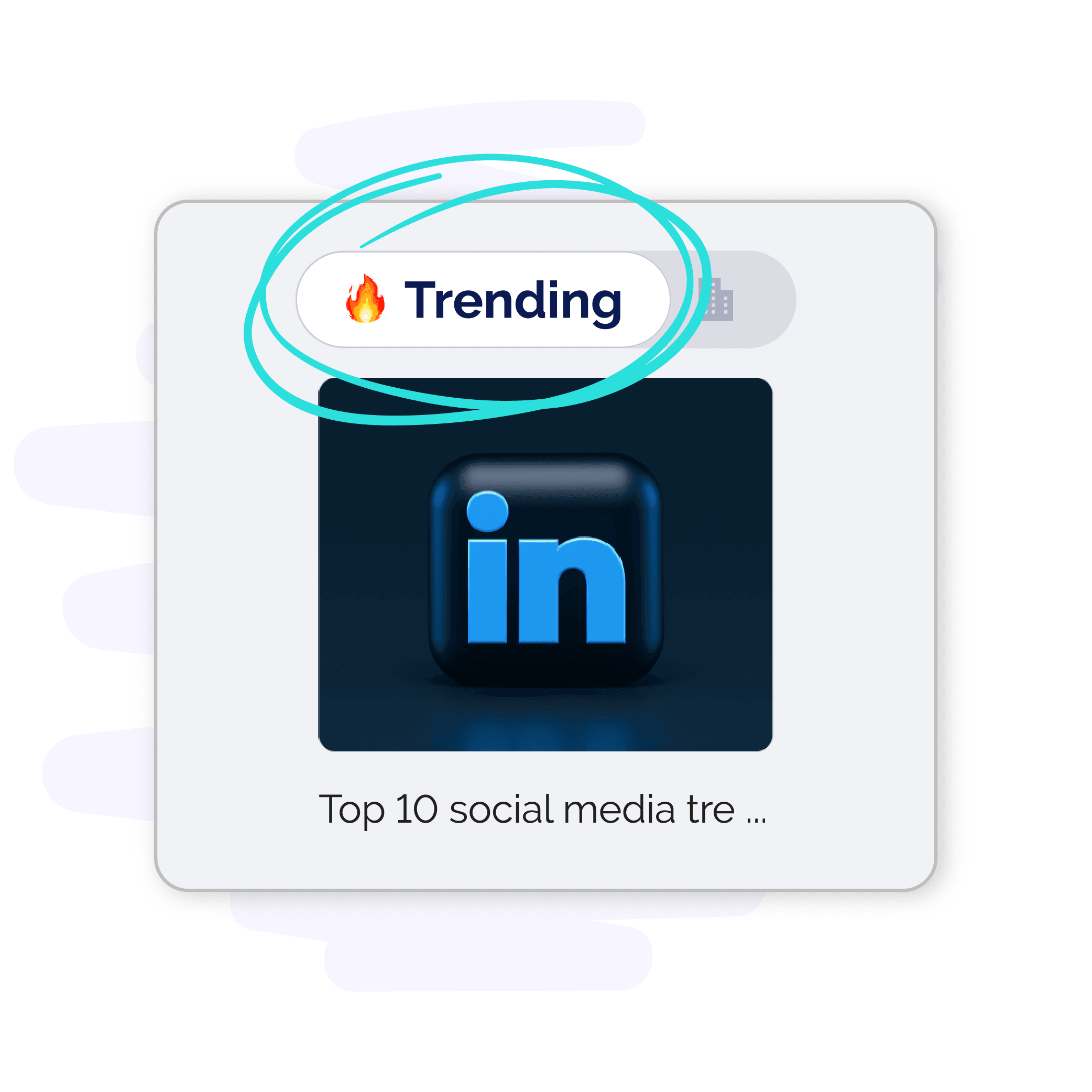 Section of trending news on Vulse dashboard being shown with 'trending' highlighted